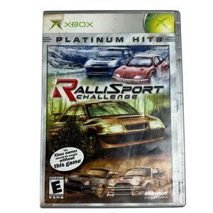 Ralli Sport Challenge (Xbox Original, 2002) Platinum Hits Complete Damaged Case